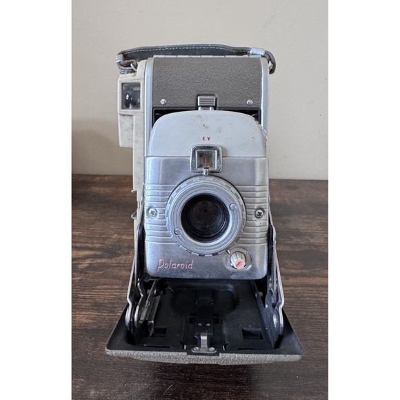 Vintage Polaroid Highlander Land Camera Model 80B With Case Manual & Accessories - Picture 4 of 16